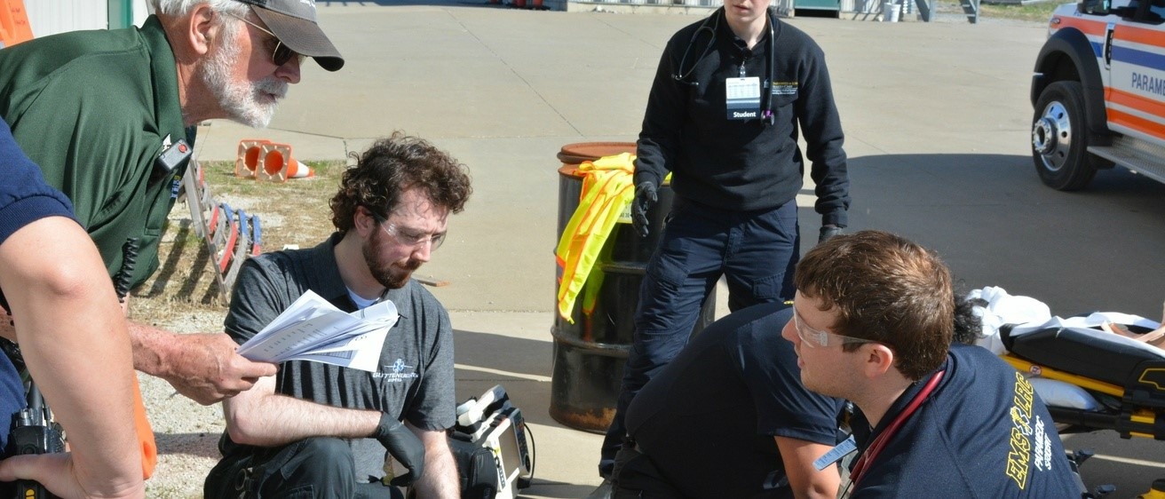 Paramedics on scene photo